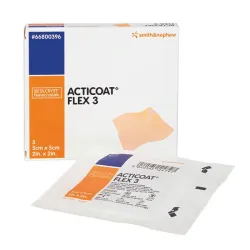 Acticoat Flex 3, Smith & Nephew 10 x 10 cm - 5 stuks